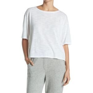 New 360 Cashmere Marsela Boatneck Knit Top in White Women's Size M